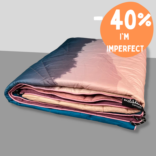 IMPERFECT Outdoorblanket | Picnic blanket - pink mountains