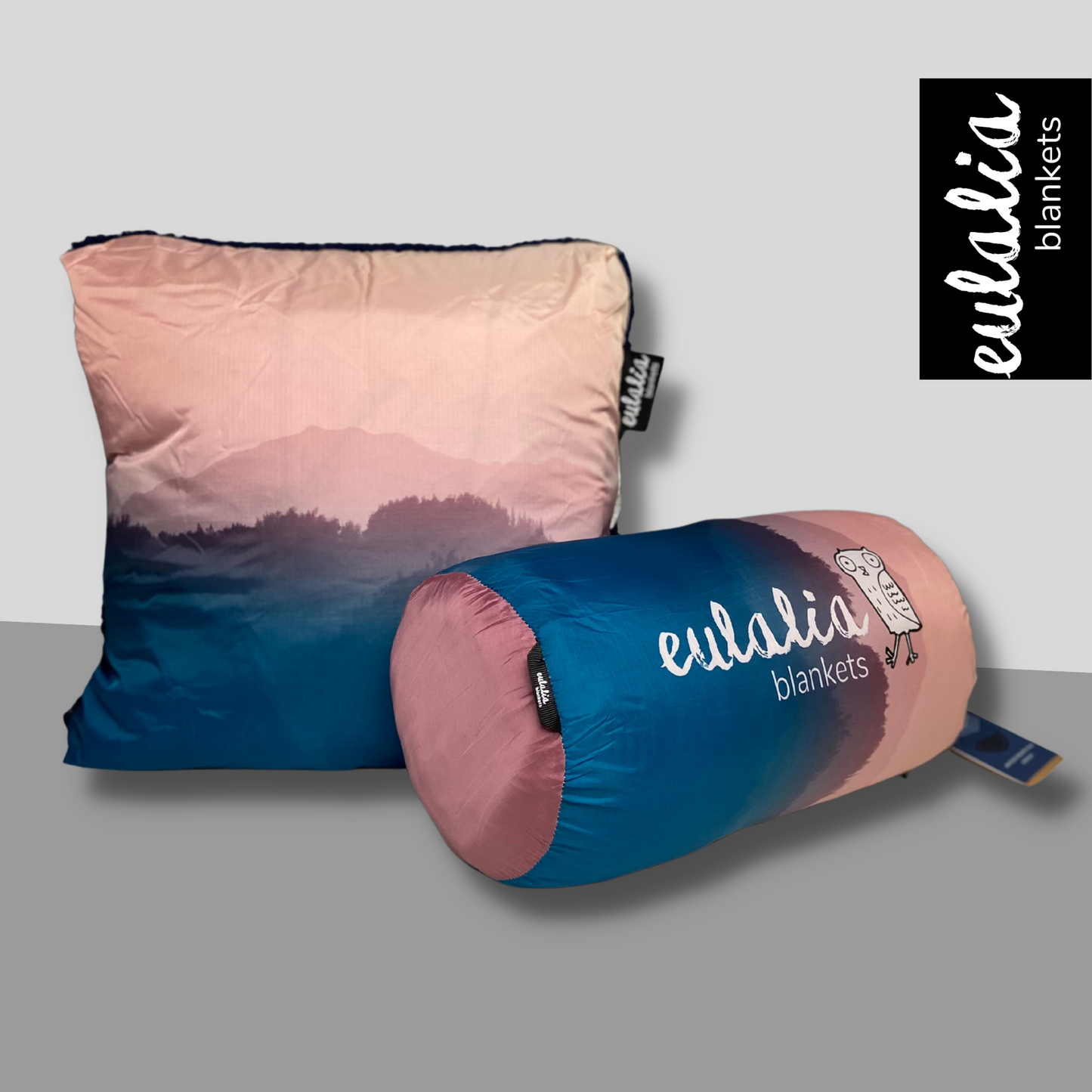 NEW Pillowcase for your Outdoorblanket | Picnic blanket - pink mountains